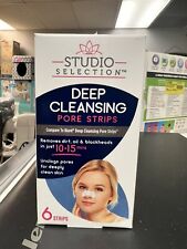 Studio Selection Deep Cleansing Pore Strips Removes Dirt Oil Blackheads 6ct