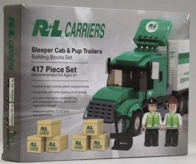 RL Carriers Building Blocks Set Sleeper Cab and Pup Trailers - Image 1 of 4