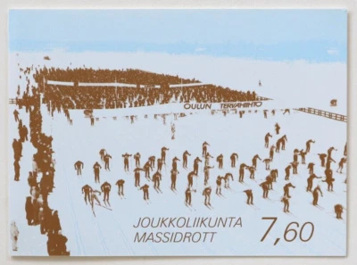 Folleto de 4 estampillas de Finlandia 1989 Sports Scott #793a MNH Suomi Foto 1 de 4