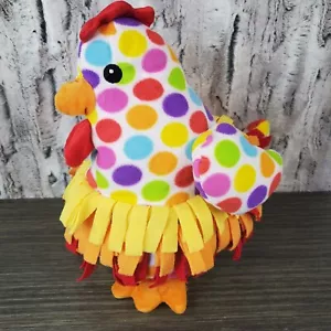 Melissa und Doug gepunktet Regenbogen Huhn Vogel Plüschtier Stofftier, Fleece 12 Zoll - Bild 1 von 7