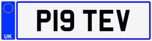 PETE V PETERS PETER PETES PEDRO PEET PEAT PRIVATE NUMBER PLATE P19 TEV ✔️NO FEES - Picture 1 of 4