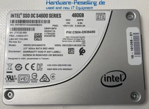Intel Cisco SSD DC S4600 Series 480GB 2,5" SATA III 6G TLC CS04-D535480 - Bild 1 von 1
