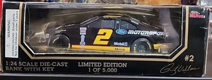 1995 Nascar Racing Champions #2 Rusty Wallace Die Cast 1:24 Scale Bank 4064/5000 - Picture 1 of 5