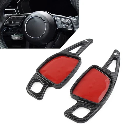 Steering Wheel Paddle Shifter Extension For Audi A3 A4 S4 A5 S5 A6 A7 Black - Изображение 1 из 4