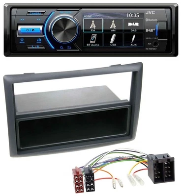 JVC Bluetooth MP3 USB DAB Autoradio für Renault Megane Scenic ab 07 schwarz - Bild 1 von 4