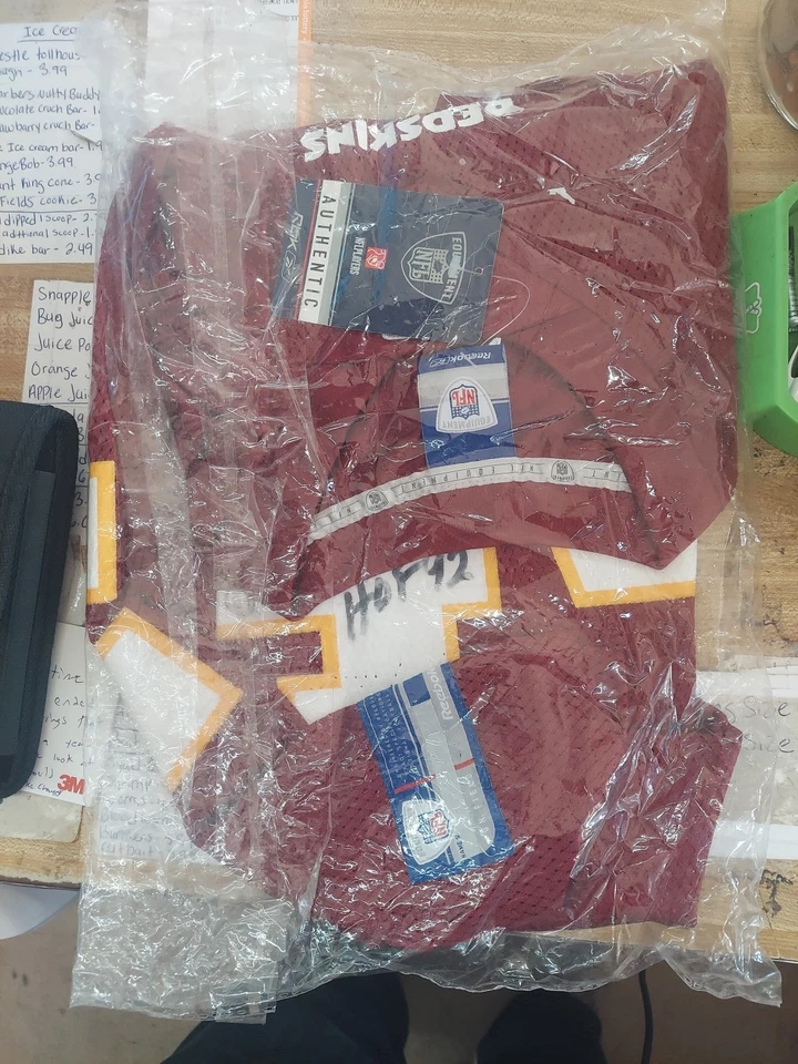 John Riggins Autographed Washington Redskins Jersey (Original, SEALED) - Image 1 of 2