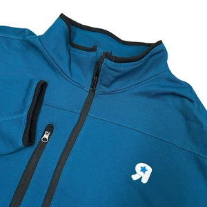 Toys R Us Employee Uniform Jacket Mens 3XL Blue Full Zip Fleece Lined - Picture 1 of 11