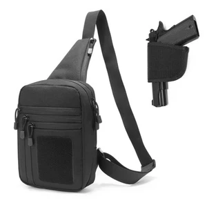 Small tactical concealed carry shoulder sling bag for men women Concealed car... - Picture 1 of 9