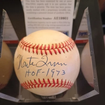 Monte Irvin Signed Autographed  ONL Baseball Inscribed " HOF 1973" PSA DNA COA  - Image 1 of 3
