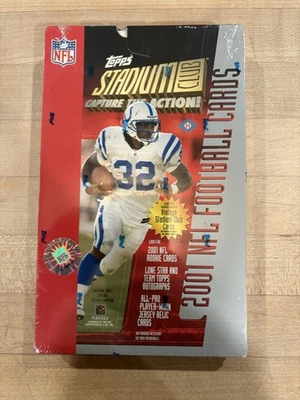 2001 Topps Stadium Club Football Factory Sealed Hobby Box - 36 Packs - Brees RC - Image 1 of 2