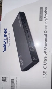 Wavlink WL-UG69DK1 USB-C Ultra 5K Universal Docking Station - Black *NEW SEALED* - Picture 1 of 2