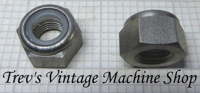 5/16 BSCy CEI Cycle thread, 26tpi Nyloc nuts, stainless steel, Qty 2-10 - Image 1 of 2