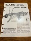 Case Tractor L170 Lower Wheel Side Delivery Rake For 1952 Brochure Fcca