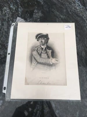 Vintage Maj. Gen. Charles Lee Engraved By GR.Han Printed By WPate Illustration - Image 1 of 4