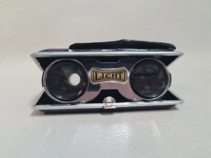 Vintage 1950s Compact Folding Pop Up Binoculars Retro LICHT Opera Glasses Japan - Picture 1 of 8