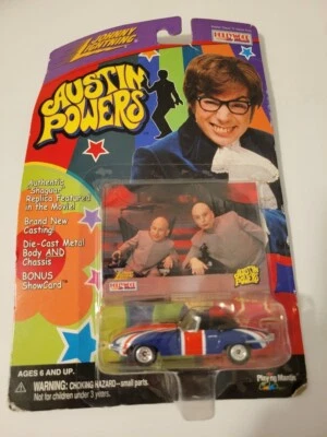 Vintage 1999 Johnny Lightning Austin Powers Shaguar Die Cast Metal Car/showcard. - Image 1 of 2