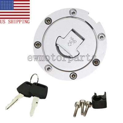 Motorcycle Fuel Gas Tank Cap with 2x Keys Set For HONDA CBR400 CBR600 900 RR - Image 1 of 4