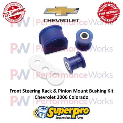 Kit de bucha de montagem em pinhão e rack de direção dianteira Superpro para 2006 Chevy Colorado - Imagem 1 de 4