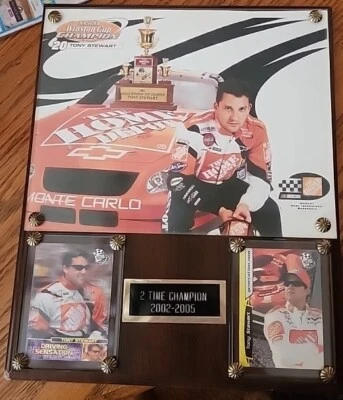 Tony Stewart - Placa de pared - Tarjetas - Etiqueta con nombre - #20 - Colgante - Nascar-2002-2005 Foto 1 de 3
