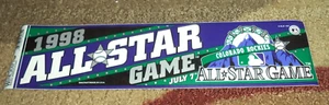 MLB Colorado Rockies 1998 All Star Game Bumper Sticker - Picture 1 of 1