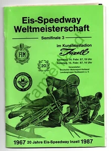 Programmheft ➔ Eisspeedway WM Semifinale 3 1987 Inzell ➔*aus Sammlung* - Bild 1 von 1