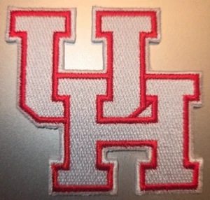 HOUSTON COUGARS IRON ON PATCH 3" X 3"  FAST FREE SHIPPING W/ TRACKING - Picture 1 of 1