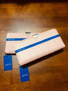 (2) APT.9 Safe Keeper RFID-blockierende schmale Geldbörse Leder Farbe: Rouge - Bild 1 von 4