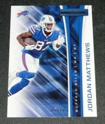 2017 Panini Rookies & Stars JORDAN MATTHEWS #161 Gold Variant/10 Bills EAGLES - Image 1 of 2