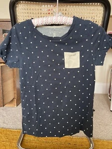 Orla Kiely Ditsy Apple Print Navy/ Cream Uk 10 - Picture 1 of 5