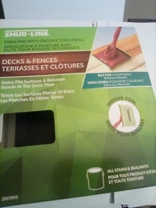 NEW Shur-Line Deck Stain Pad with Groove Tool - FREE SHIPPING - Picture 1 of 2