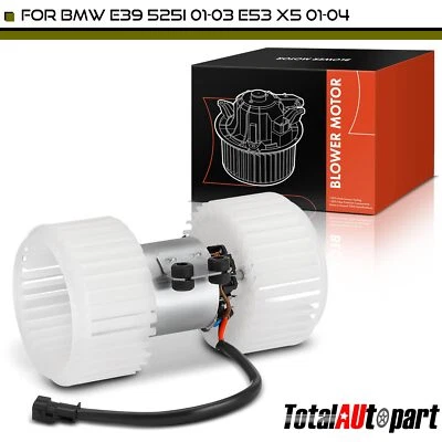 Conjunto de ventilador de motor de ventilador HVAC para BMW E39 525i 2001-2003 E53 X5 2001-2004 dianteiro - Imagem 1 de 4