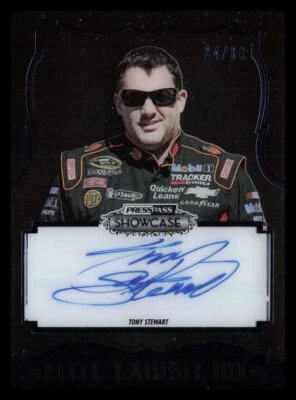 2013 Press Pass Showcase Elite Exhibit Ink Blue Tony Stewart Auto 24/30 - Image 1 of 2