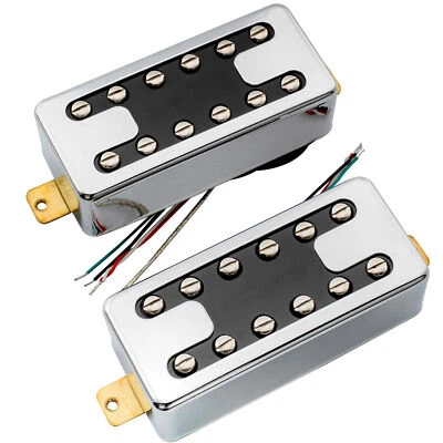Artec MVH6A Chrome Alnico 5 H Filtertron Humbucker Guitar Neck Bridge Pickup Set