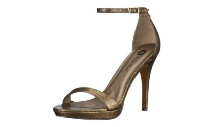 Sandalias de salón Michael Antonio para mujer 6,5 W zapatos de Estados Unidos color dorado Lovina, Foto 1 de 4