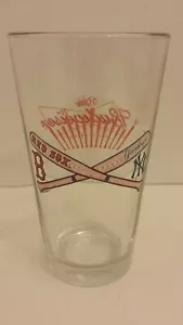 ¡Raro! Vidrio pintado de béisbol MLB ""Boston Redsox & NY Yankees"" ¡Budweiser! ¡S/H GRATIS! - Imagen 1 de 5