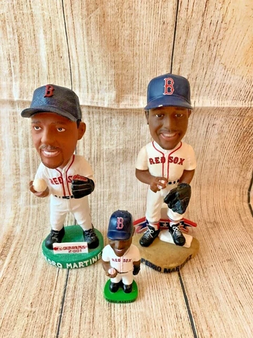 PEDRO MARTINEZ Bobblehead Doll Bobble Head Lot of 3 Boston Red Sox Donruss Foco Cover