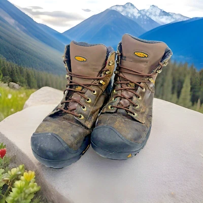 Botas de trabajo KEEN 1013258EE para hombre talla 11 EE MT VERNON 6" marrón punta de seguridad Foto 1 de 4