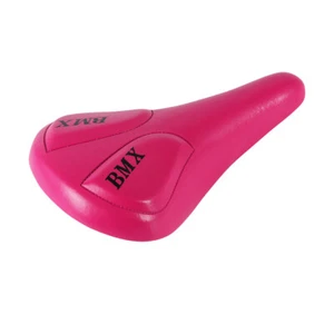 NEW! PRO+ BMX GENUINE BICYCLE BMX STYLE VINYL SADDLE IN PINK - Picture 1 of 1