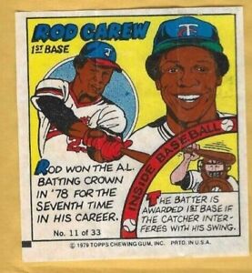 1979 TOPPS CHEWING GUM BASEBALL COMICS CHEWING GUM WRAPPERS U-PICK