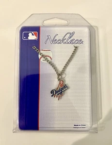 New MLB LADodgers Flying Ball Homerun Fan Chain Silver Necklace Wincraft - Picture 1 of 3