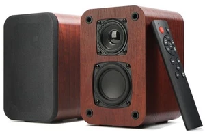 Powered Bluetooth Bookshelf Speakers, 40W Record Player Speakers with 2.75 In... - Picture 1 of 7