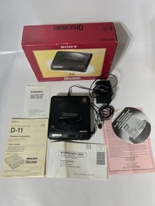 Sony D-11 Discman Mega Bass Personal Portable CD Player Boxed Tested And Works - Picture 1 of 14