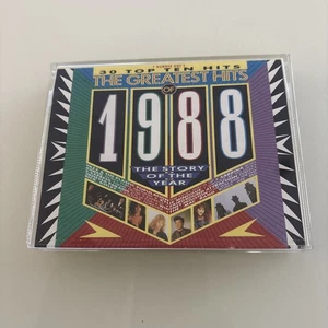 THE GREATEST HITS OF 1988 - 30 TOP TEN HITS - DOUBLE CASSETTE TAPE Tested! - Picture 1 of 7
