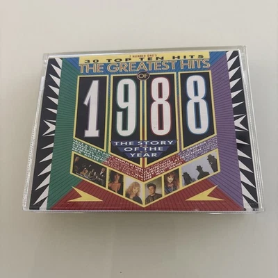 THE GREATEST HITS OF 1988 - 30 TOP TEN HITS - DOUBLE CASSETTE TAPE Tested! - Image 1 of 4