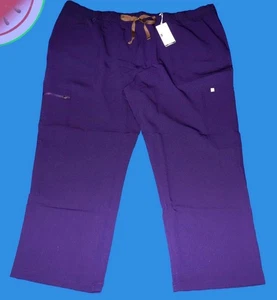 FIGS Uomo Cairo Cargo SCRUB PANT Taglia 5XLS Corto Viola Marmellata Infermiera Medico ER - Foto 1 di 15