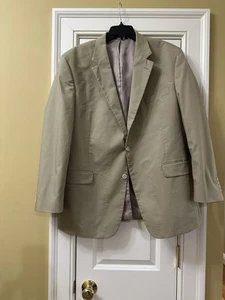 JOS. A. BANK KHAKI SPORT COAT 48R COTTON/POLY BLEND - Picture 1 of 7