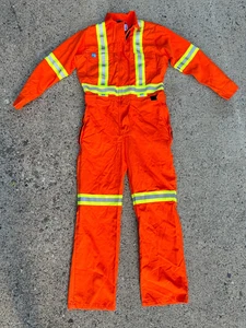NUOVA Tuta Tuta Hi Viz Arancione Riflettente Ignifuga Donna PICCOLA - Foto 1 di 9