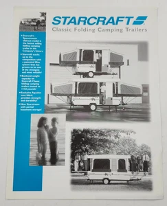 Folleto de autocaravana Starcraft 1998 remolques de camping plegables tienda emergente campistas - Imagen 1 de 3