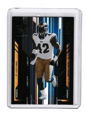2005 Leaf Rookies & Stars Longevity Black Jerome Carter RC 200 42/50 - Image 1 of 2