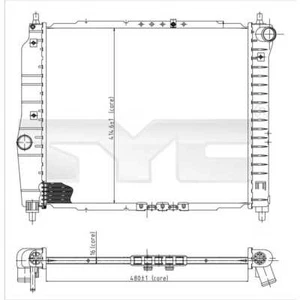 TYC Enfriador Refrigeración Del Motor Apto para Daewoo Kalos Klas 1.2 Chevrolet - Imagen 1 de 1